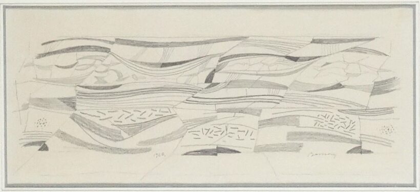 Barcsay Jenő (1900-1988) : Szentendrei dombok 1968.
