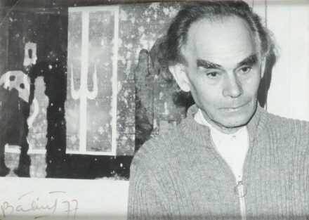 Ismeretlen alkotó : Bálint Endre portréja, saját aláírásával 1977.