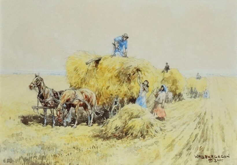 Wallburg Egon (1911-2004) : Szénagyűjtők 1934