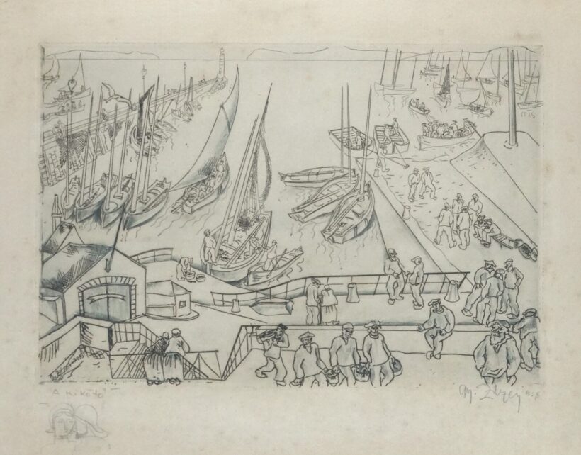 Zilzer Gyula (1898-1969) : A kikötő 1928 ajánlással