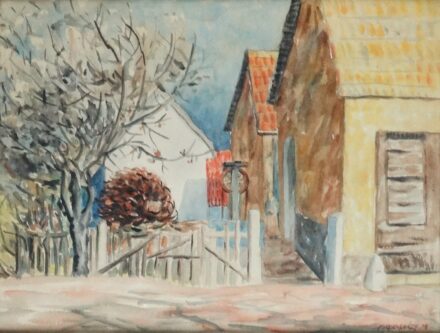 Farkasházy Miklós (1895-1964) : Falurészlet