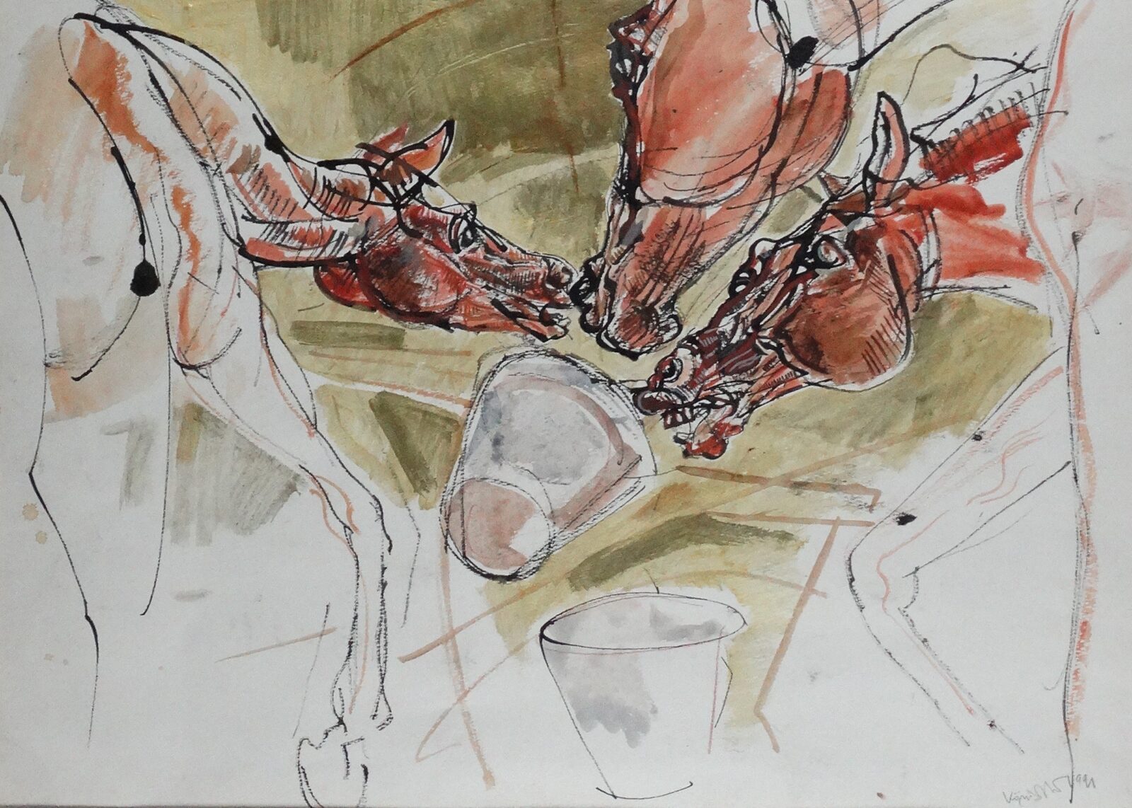 Kőnig Frigyes (1955) : Lovak 1991