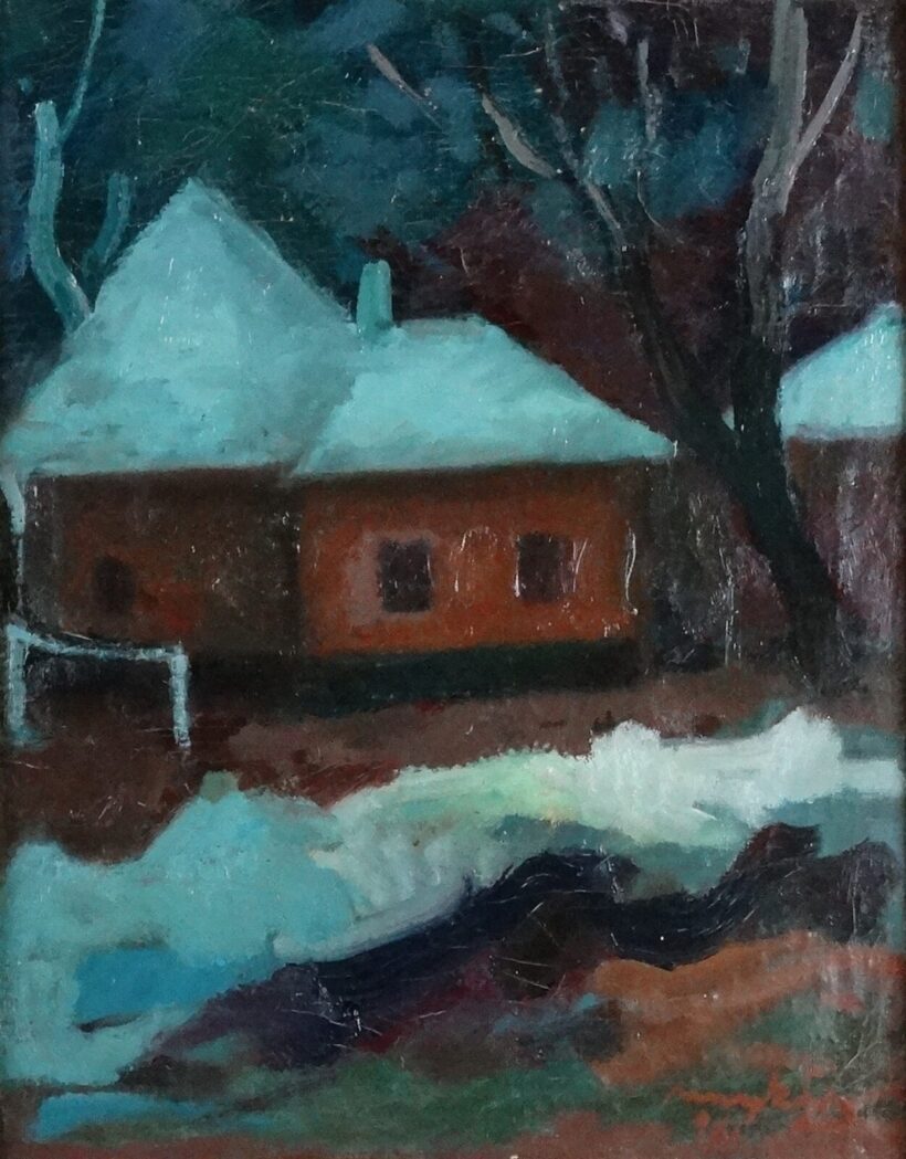 Parrag Emil (1925) : Havas háztető 1961