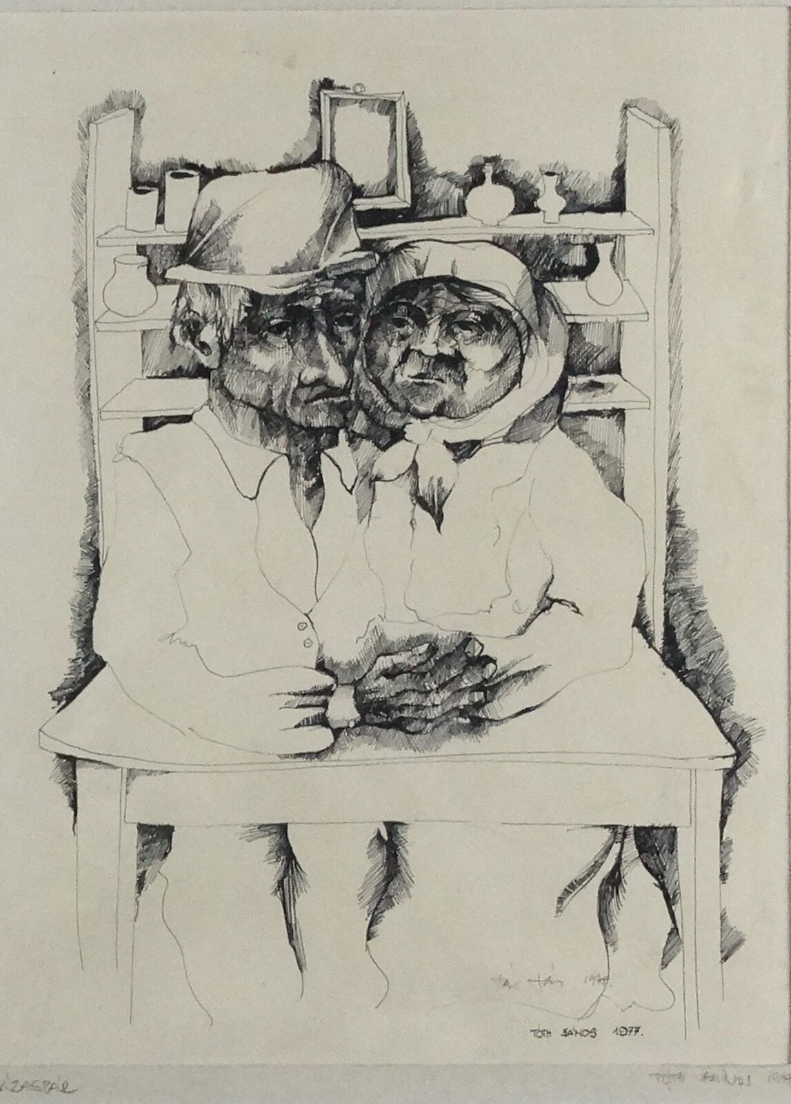 Tóth János (1931-1999) : Házaspár 1977-78