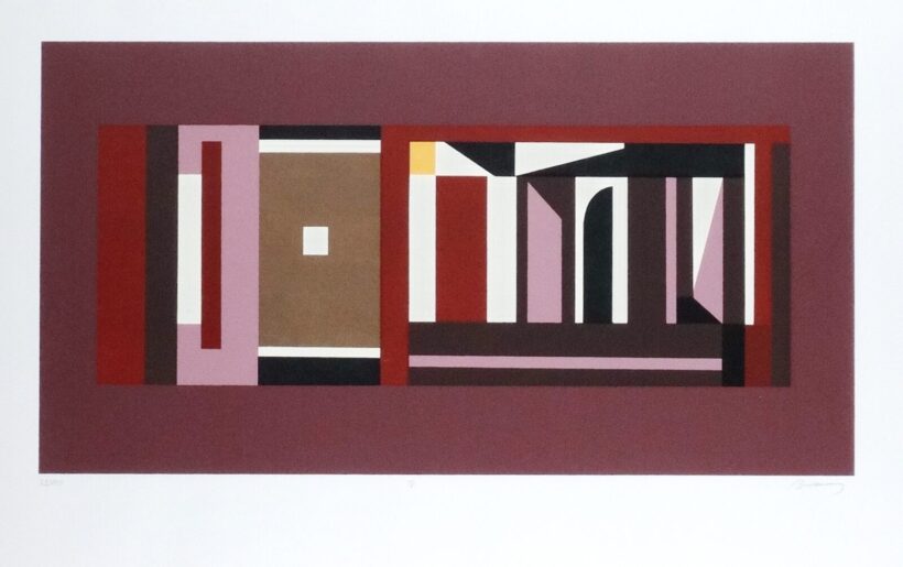 Barcsay Jenő (1900-1988) : Világos-sötét ritmus 1972