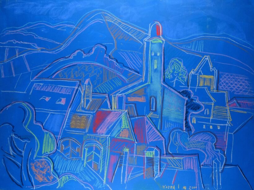 Kozma István (1937-2020) : Nagybányai táj 2000