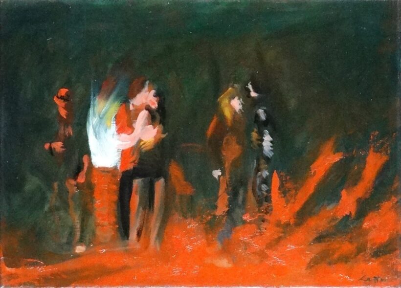 Lajta Gábor (1955) : Tűz körül III.2001.