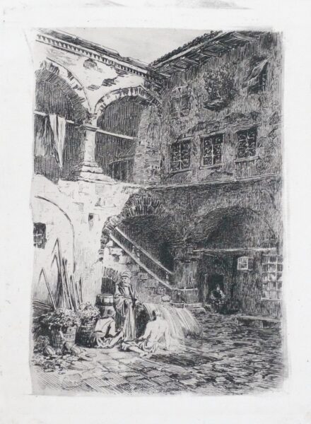 Rauscher Lajos (1845-1914) : Udvaron
