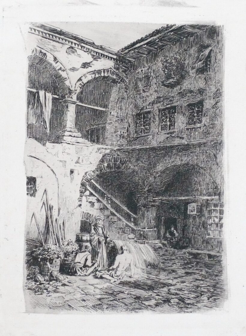 Rauscher Lajos (1845-1914) : Udvaron