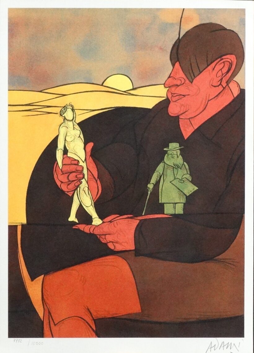 Valerio Adami (1935) : Festő és modellje