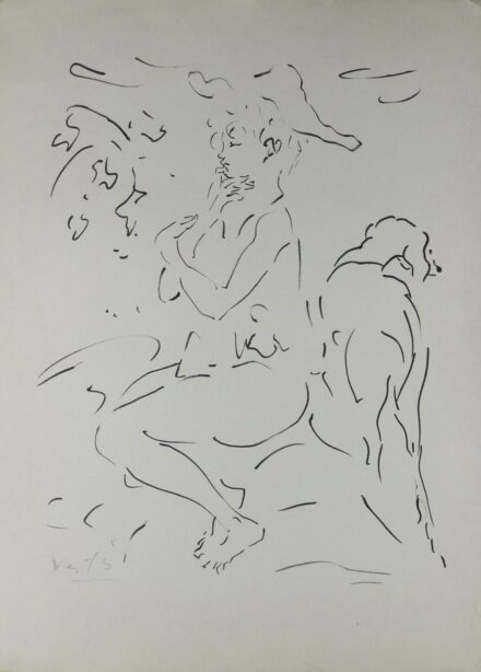 Vértes Marcell (1895-1961) : Harlekin kutyával