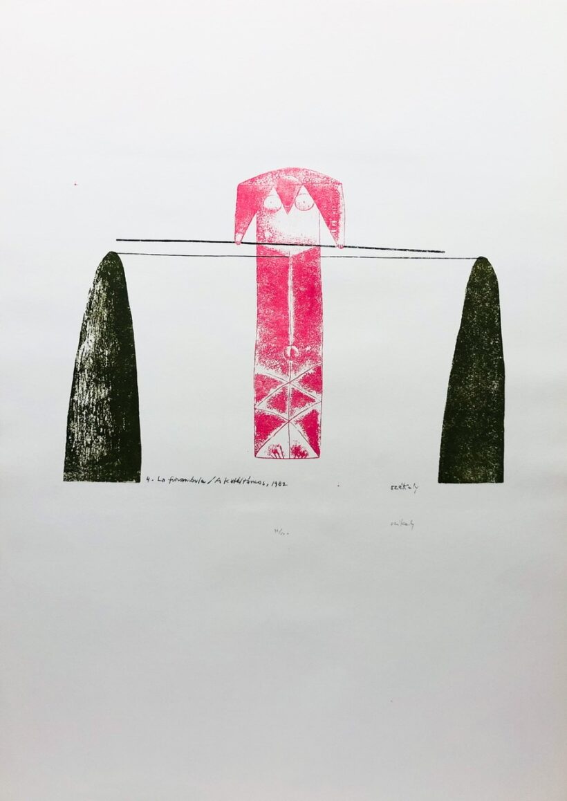Székely Péter (1923-2001): Kötéltáncos 1982.