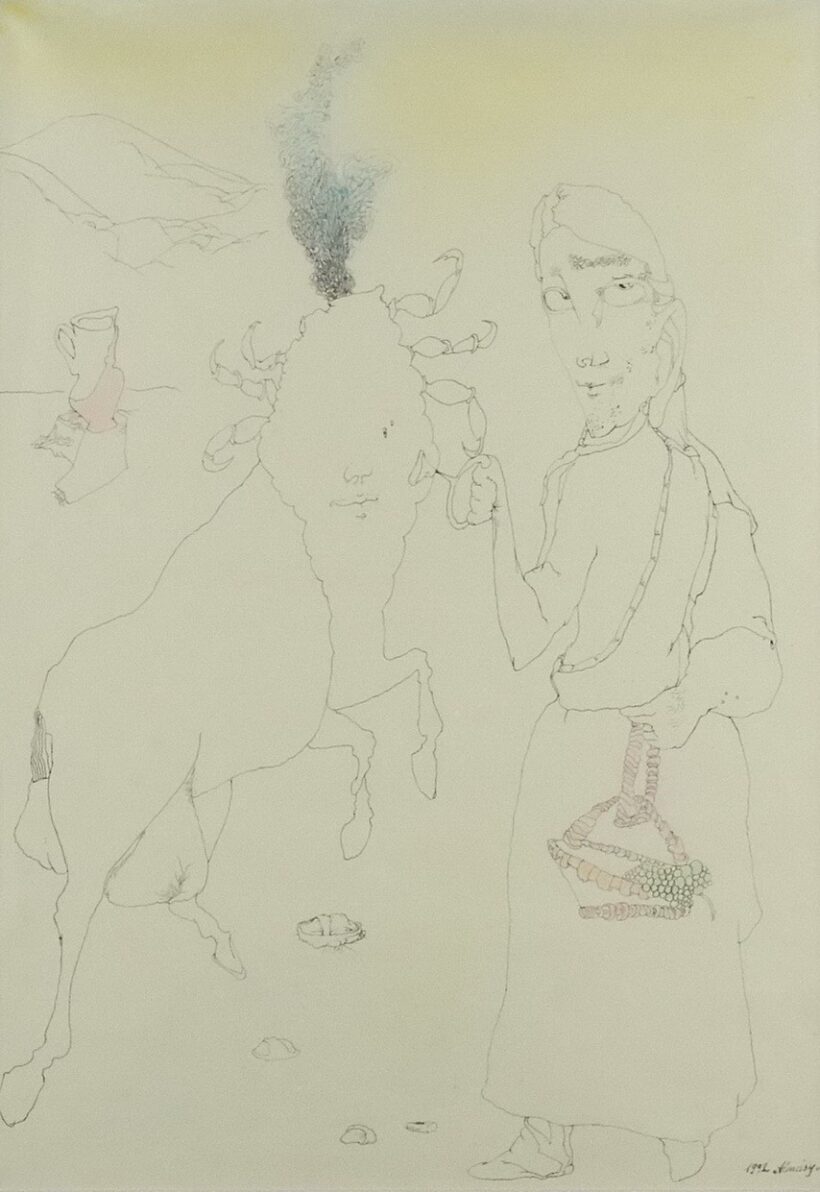 Almásy Aladár (1946): Füstölgő tetükentaur bemutatása 1992