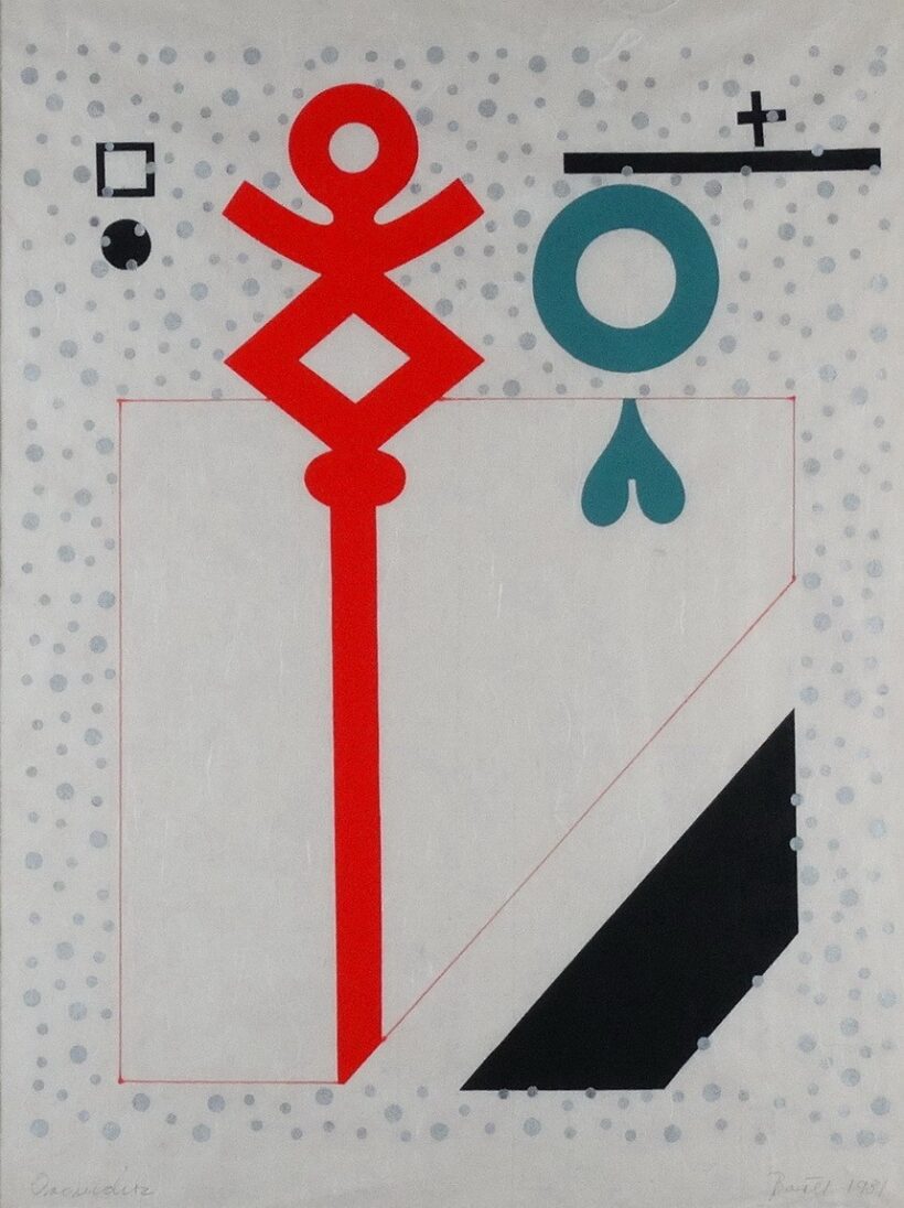 Bartl József (1932 - 2013): Oromdísz 1981