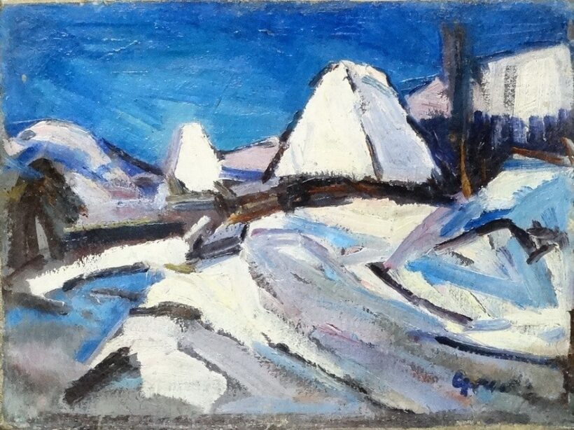 Gruzda János (1881-1953): Téli táj