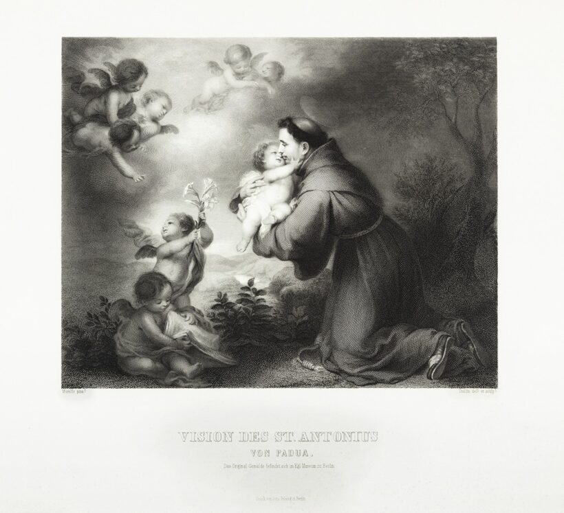 Bartolomé Esteban Murillo (Sevilla, 1617 - Sevilla, 1682) után Troffin: Páduai Szent Antal látomása