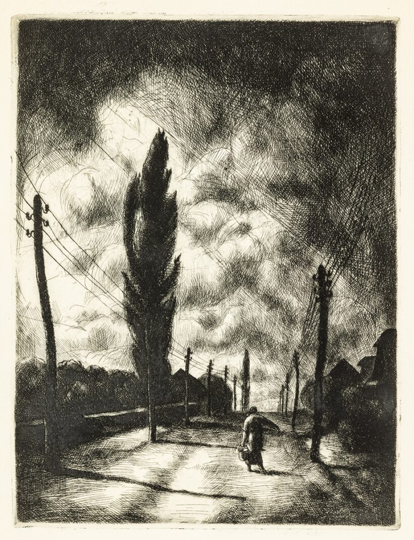 Patkó Károly: Országút, 1928