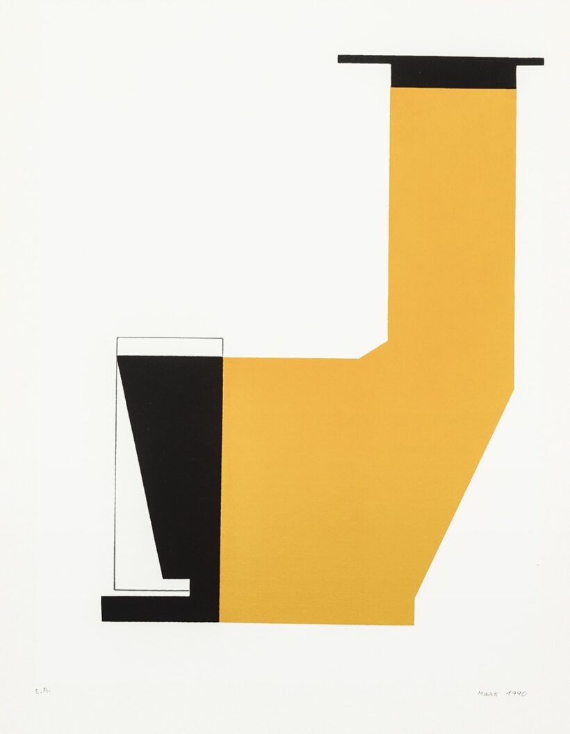 Anna Mark: Narancssárga kompozíció, 1990