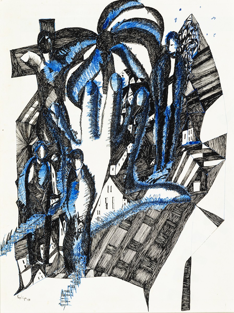 Kósza Sipos László: Faluszéle, 1970