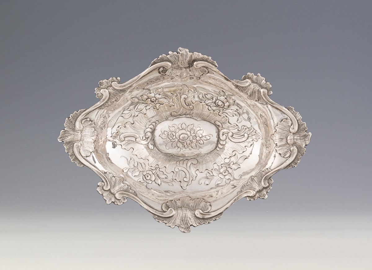 Porosz barokk tálka
, Breslau, 1750 körül, Carl Heinrich Frieback