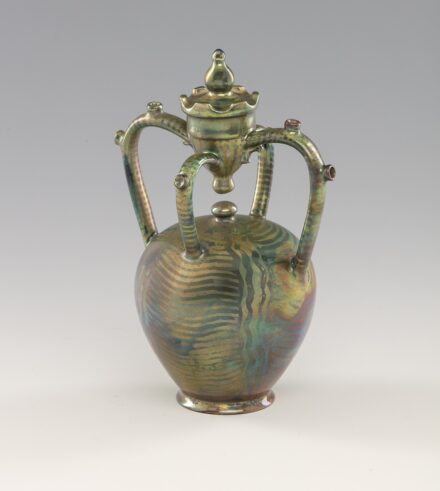 Zsolnay csalikorsó Tiffany tech.