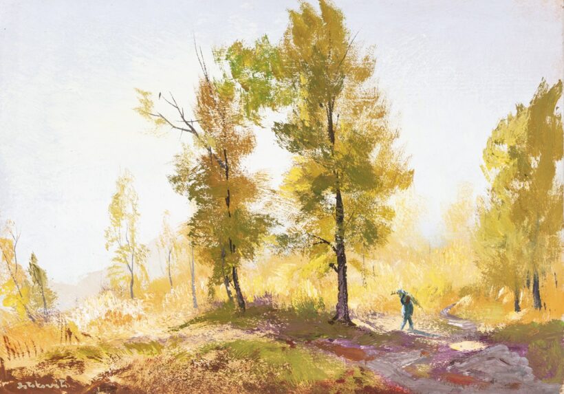Istókovits Kálmán: Hűvösvölgyi erdő ősszel, 1958