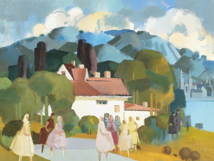 Pleidell János: Táj, 1972