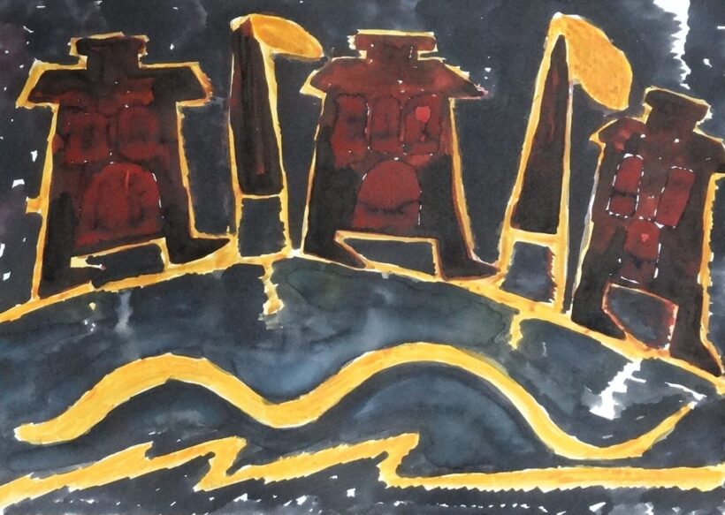 Almási Gertrúd (1951) : Eső után, 2000