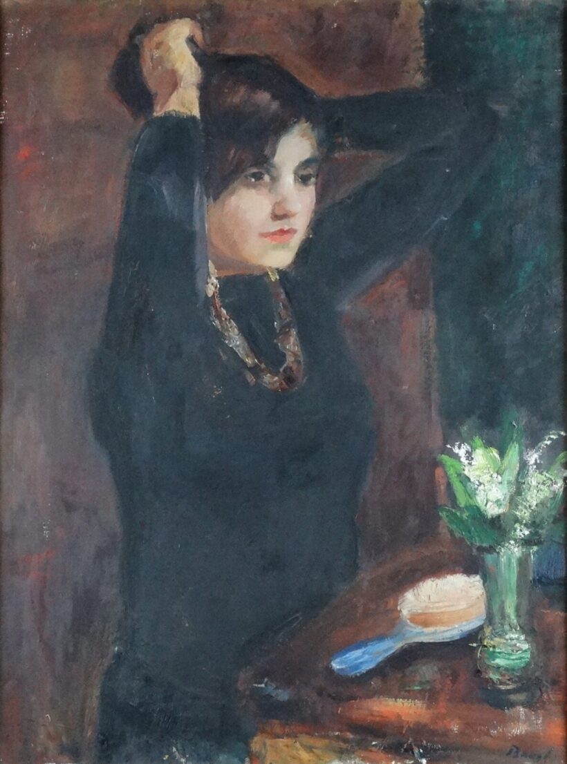 Balogh András (1919-1992) : Fésülködő