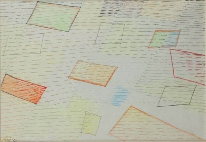 Gyarmathy Tihamér (1915 - 2005) : Kompozíció, 1986