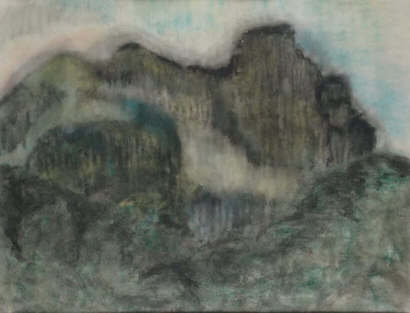 Kósza Sipos László (1943-1989) : Hegyek 1968