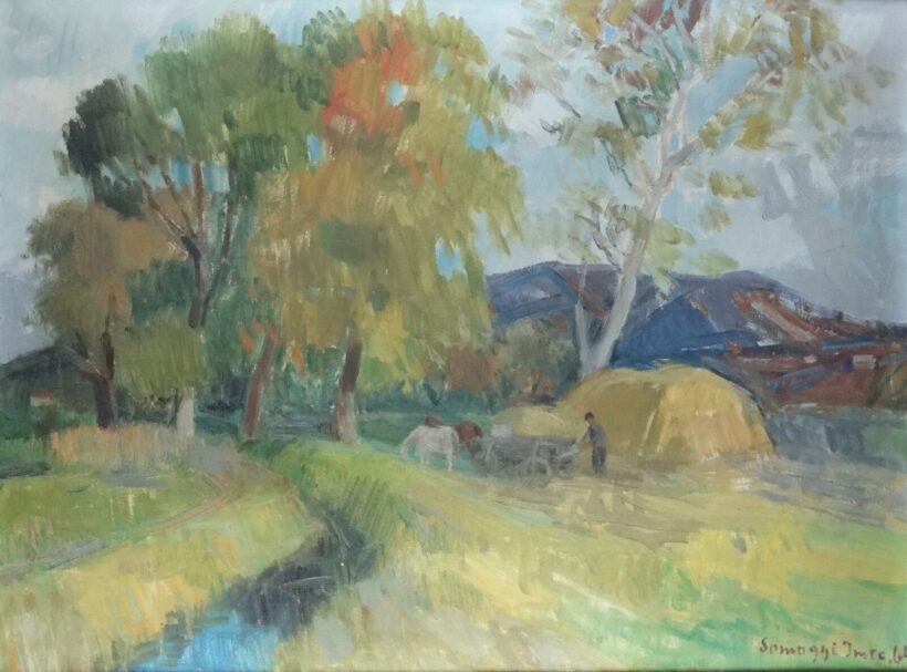 Somogyi Imre (1918-1999) : Őszi táj Aquincumnál 1964