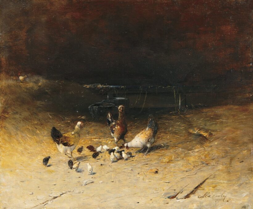 Mészöly Géza (1844-1887): Baromfiudvar