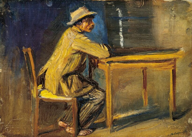 Mednyánszky László (1852-1919): Ülő férfi