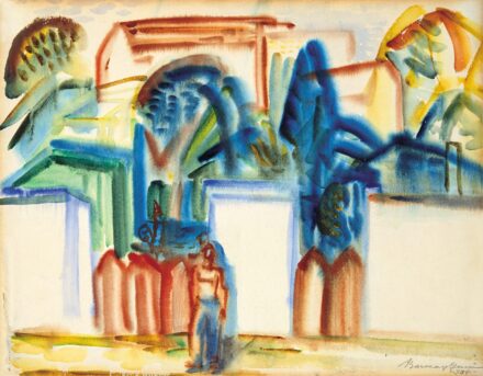 Barcsay Jenő (1900-1988): Szentendrei részlet, 1937