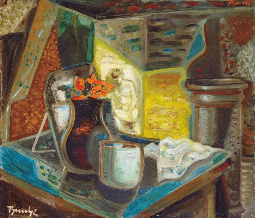 Bene Géza (1900-1960): Csendélet akttal