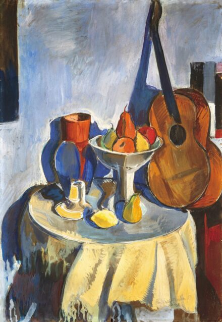 Perlrott-Csaba Vilmos (1880-1955): Csendélet gitárral, 1930
