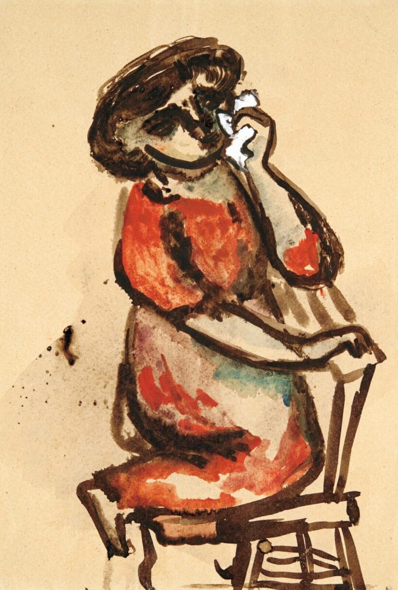 Anna Margit (1913-1991): Térdeplő, 1940
