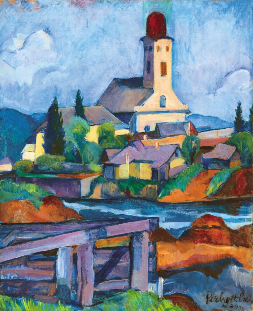Perlrott-Csaba Vilmos (1880-1955): Zazar-part, 1932