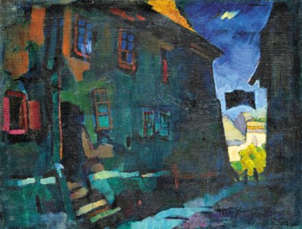 Nagy Oszkár (1883-1965): Fények az utca végén, 1941