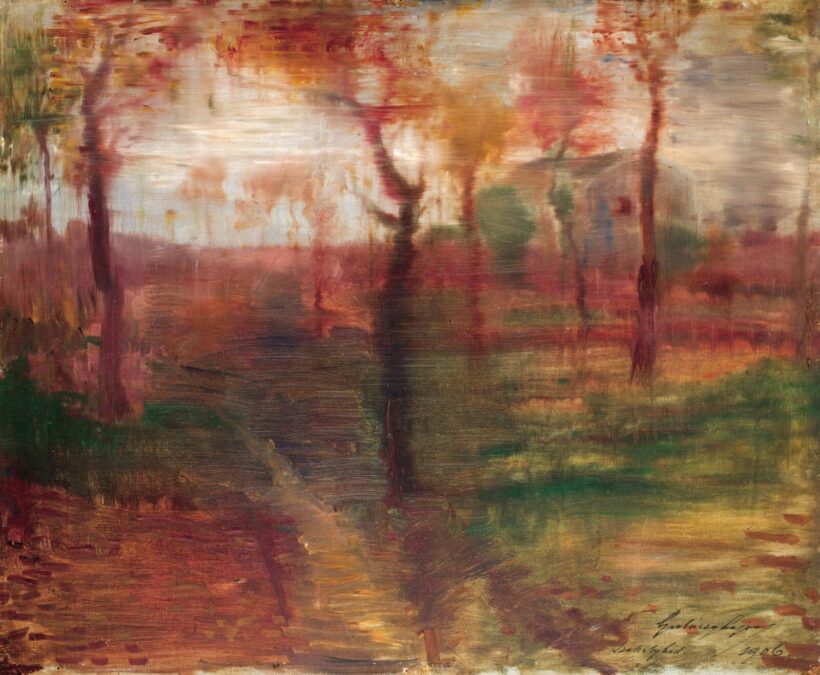 Gulácsy Lajos (1882-1932): Titokzatos táj  (Székelyhíd), 1906