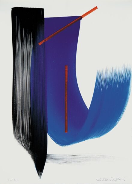 Nádler István (1938): Kék kompozíció, 2013