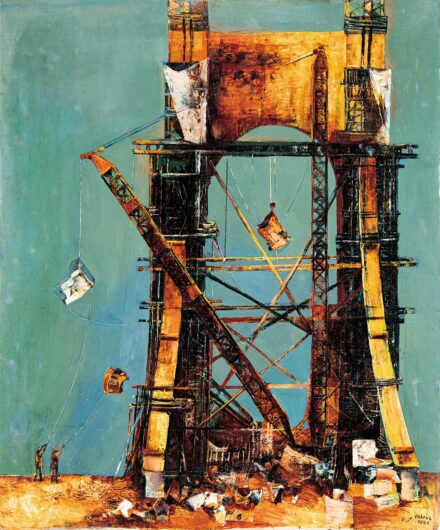 Paizs László (1935-2009): Az Erzsébet híd bontása, 1960