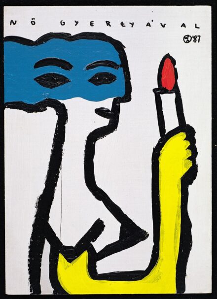 Wahorn András (1953): Nő gyertyával, 1987