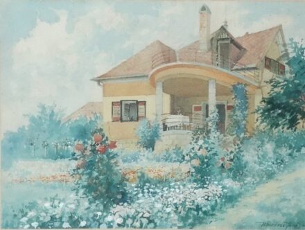 Mészáros Jenő (Gyula, 1883 - ?): Budai villa 1946