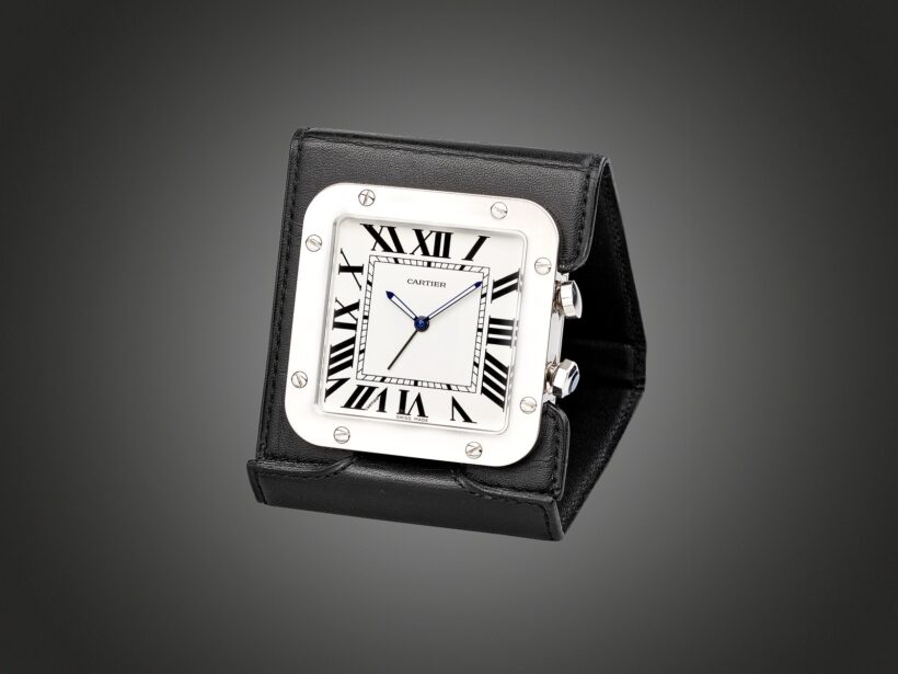 Cartier Santos úti ébresztős óra