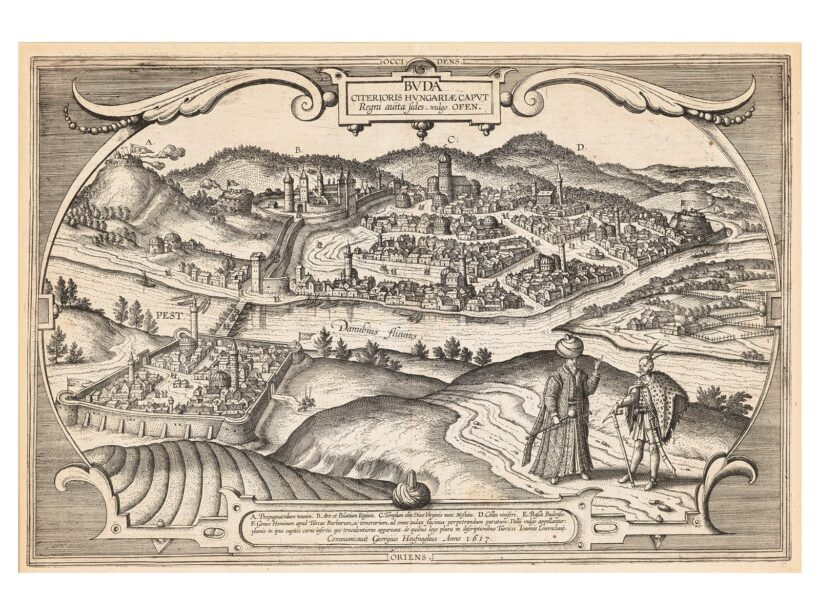 Georg Houfnagel: Kolozsvár látképe, 1617