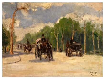 Kemény Nándor: Kocsikázás a Bois de Boul-ban, 1912