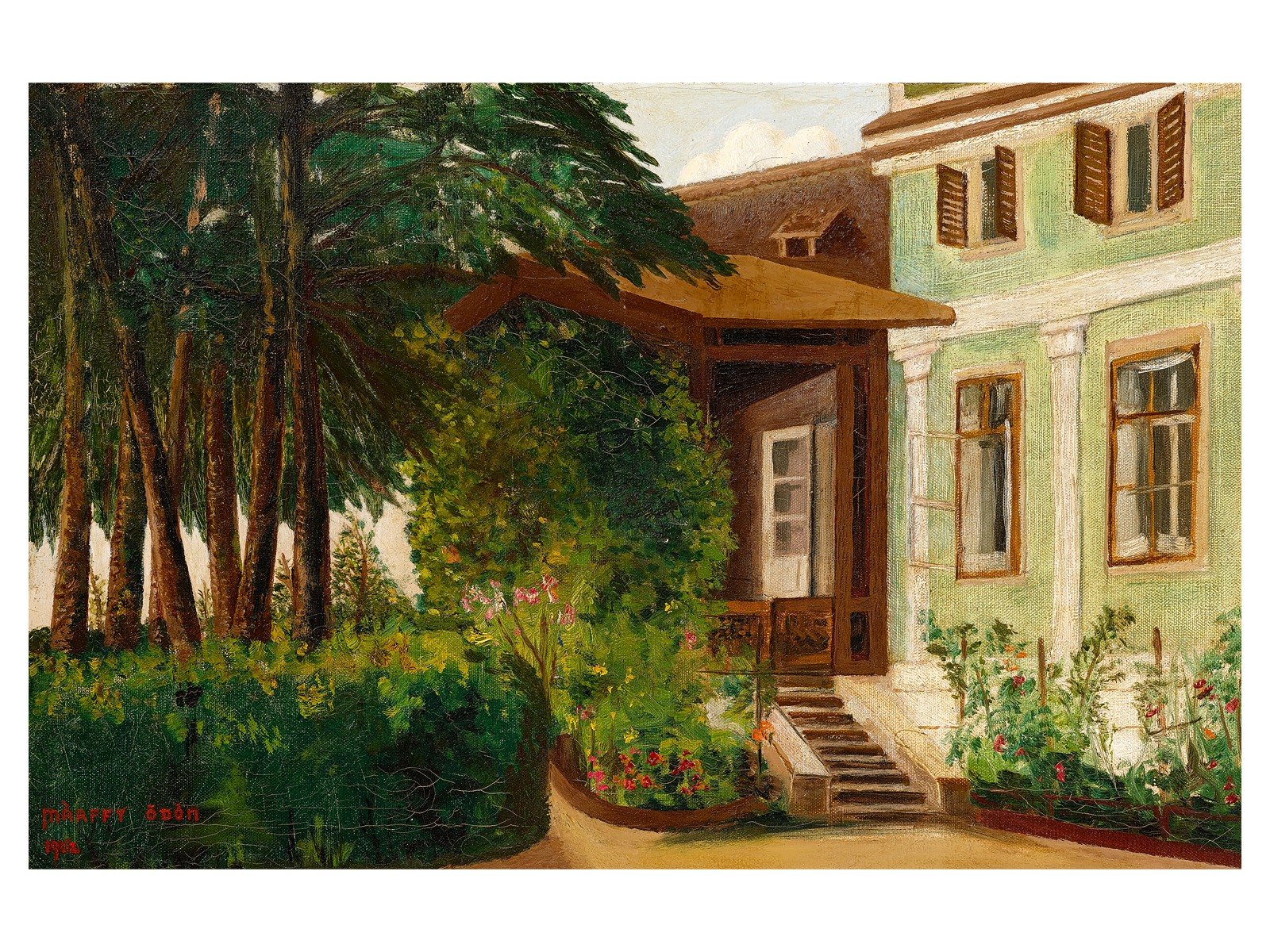 Márffy Ödön: Kertrészlet, 1902