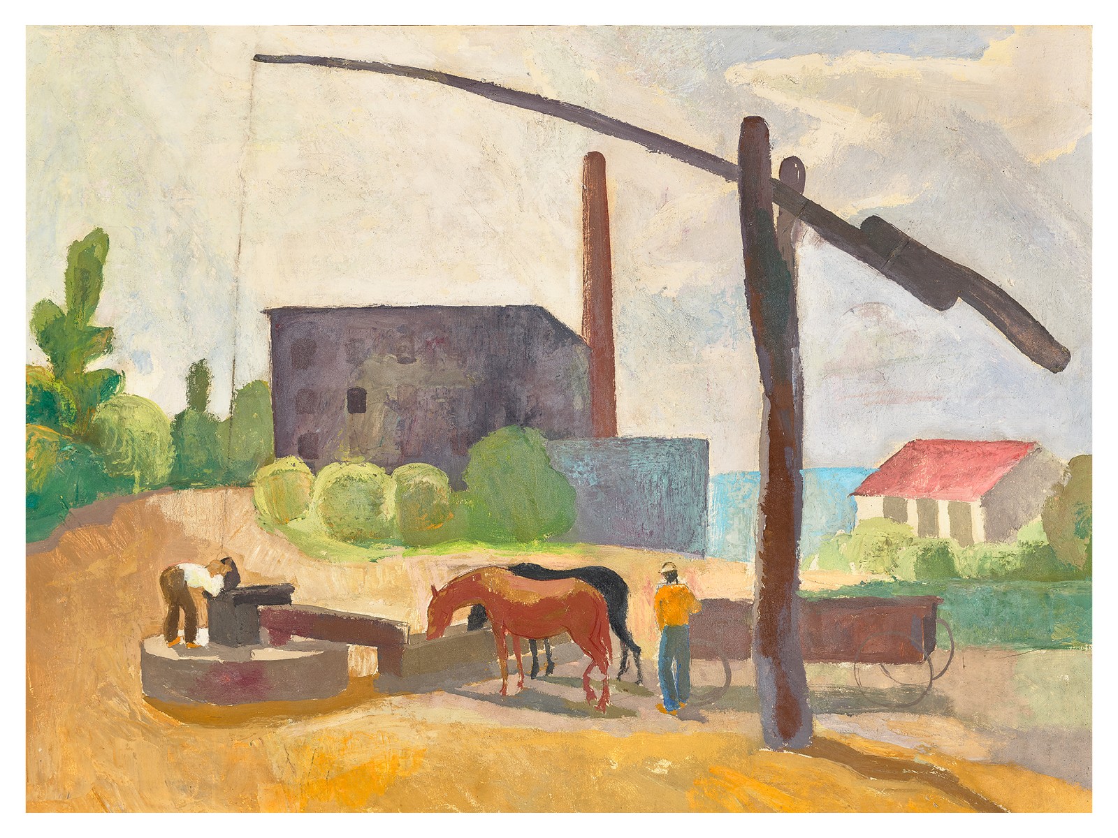 Patkó Károly: Itatás, 1937 körül